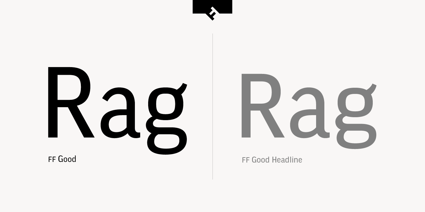 Example font FF Good Pro Compressed #2